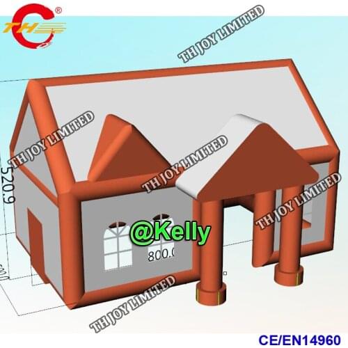 Free doorr shipping 8x5x5mH giant inflatable irish bar tent for sale, commercial blow up pub party tents with free printing