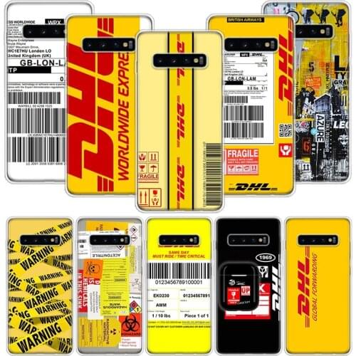 Hot Dhl Express Pattern Phone Case For Samsung Galaxy S10 S20 S21 S9 S8 S7 Note 10 20 9 8 FE J4 J6 Ultra Plus Lite Pro + Edge Co