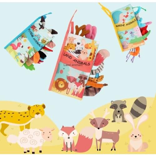 0-12 Months Soft Cloth Books For Newborns Kids Toys Educational Soft Book Kids Baby Soft Toys Montessori Toys for Children