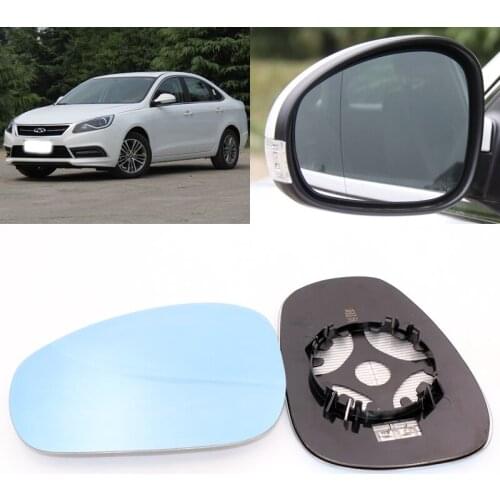 For Chery ARRIZO 7 Car Side View Door Wide-angle Rearview Mirror Blue Glass With Base Heated 2pcs