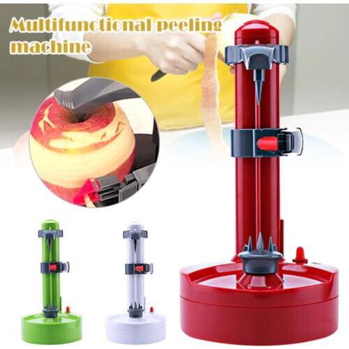 Electric Peeler For Fruit Vegetables Automatic Stainless Steel Apple Peeler Multifunction Kitchen Potato Cutter Machine