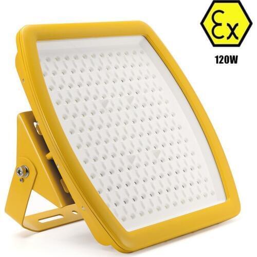 IECEX ATEX UL anti explosive led floodlight 120W AC110v 220v 230v 240v class I zone 1 120W explosion proof led flood light