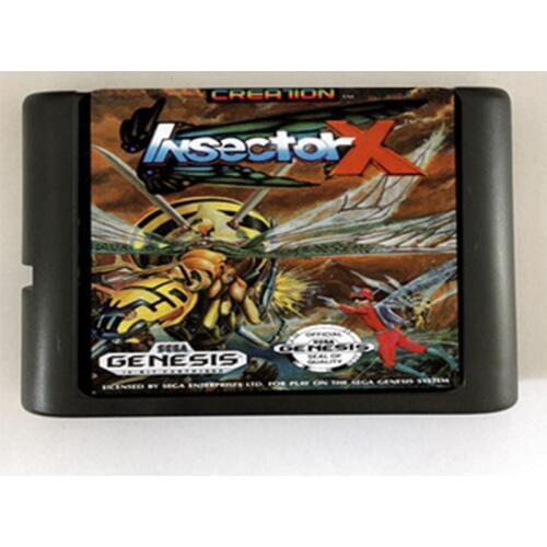 Insector x Game Cartridge Newest 16 bit Game Card For Sega Mega Drive / Genesis System