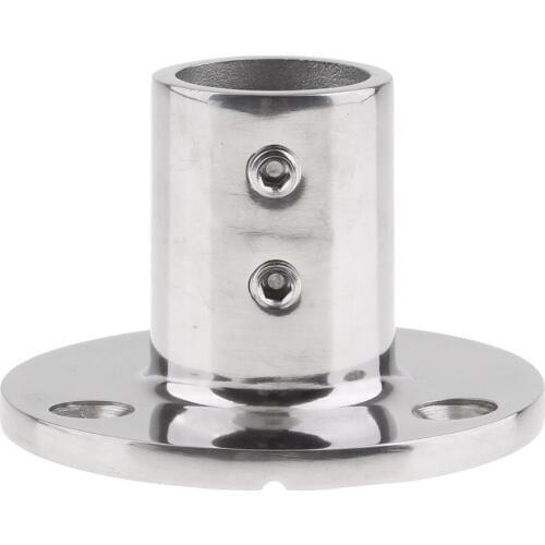 MagiDeal 2x Boat Stanchion Base for Tube 90 Degree 316 Stainless Steel 22mm