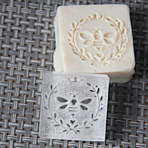 Honey Pattern Soap Stamp Arcylic Material 4CM Size For Handmade Soap Supplies DIY Craft Tools