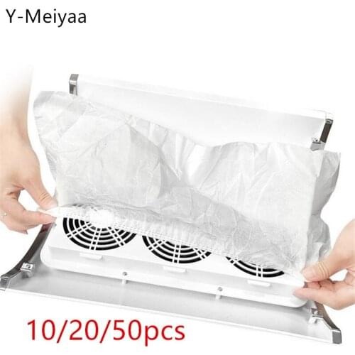 Wholesale Non-Woven Nail Dust Collector Bags For Three Fans Manicure Vacuum Cleaner Replacement Suction Collection Bags 20