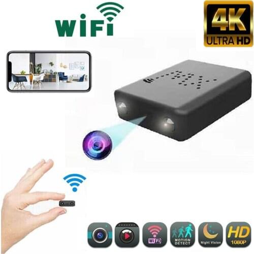 100% Original 4K Wifi IP Mini Camera Night Vision Micro Cam Motion Detection Mini DVR Cam Mini Camcorder XW