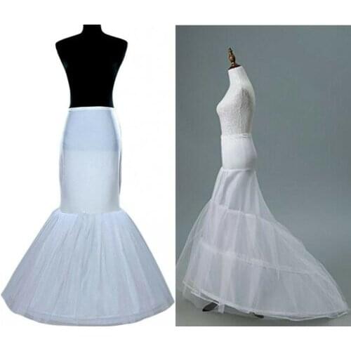Sensual Looking Fancy Clingy Fishtail Mermaid Hoop Underskirt Prom Crinoline Bridal Petticoat