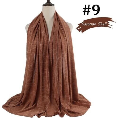 New muslim fashion dubai silk hijab scarves solid color for netherlands women dbs 04