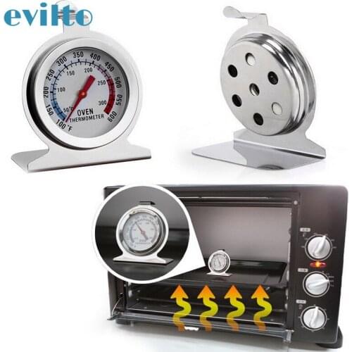 New Stainless Steel Oven Thermometer Hang Food Meat Dial Baking BBQ Cooking Thermometer Temperature Gauge Household Supplies