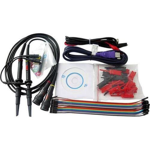 DDS Signal Virtual PC USB Oscilloscope ISDS205X and Logic Analyzer 2CH 20MHz Bandwidth 48MSa/s 8bit ADC FFT Analyzer