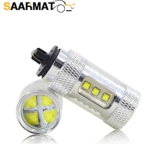 PWY24W PW24W PWY24WSV LED For Audi A3 A4 A5 VW MK7 Golf CC Fusion Car Front Turn Signal Lights For BMW F30 3 Series DRL 12V