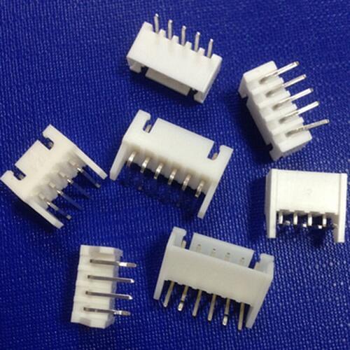 100PCS XH2.54 Spacing Connector 2/3/4/5/6/8/10 Pin Bending JST XH Socket
