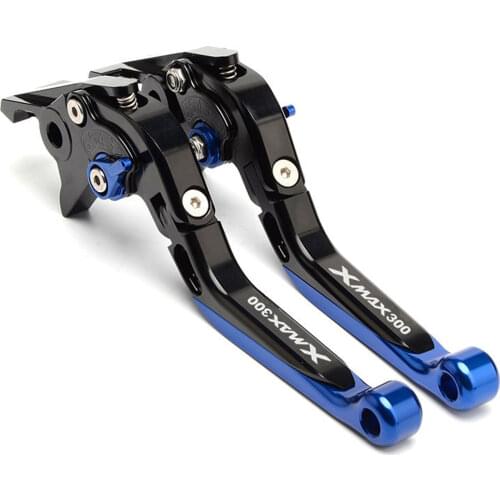 XMAX300 Laser Logo Brake Lever Motorcycle Accessories Aluminium Brake Clutch Lever Foldable Adjustable For YAMAHA XMAX 300
