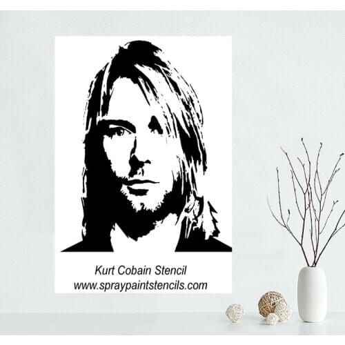 Custom Canvas Kurt Cobain Poster Art Decoration Poster Cloth Fabric Wall Poster Print Silk Fabric &QAZ98K