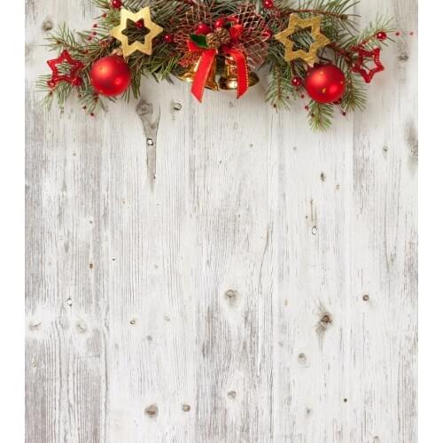 VinylBDS Backdrop Christmas Gold Bell Red Glove Fondo Navidad Snowflake Spot Fond Photographine Noel Backrounds For Photo Studio