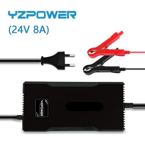 YZPOWER 29V 8A Lead Acid Battery Charger For 24V Electric Bike Scooters with CE FCC ROHS SAA