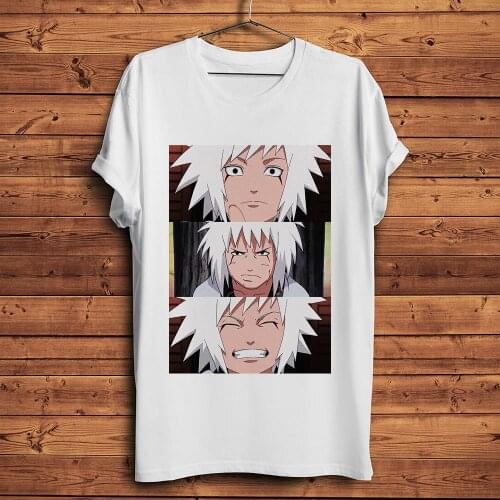 Gama Sennin Jiraiya young face funny anime t shirt men new white casual tshirt unisex short sleeve streetwear manga tee