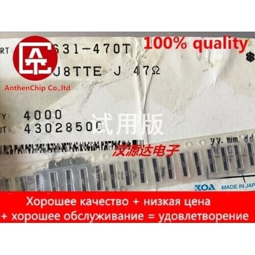10pcs real orginal new CN1J8TTE470J SMD exclusion 0603x8 47R 47 ohms 5% 16P8R 6.4X1.6MM KOA