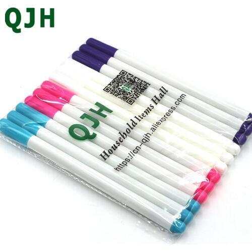 12pcs/set Fabrics Marker Pen Auto Vanishing Pencil Water Erasable DIY Cross Stitch Needlework Tool Sewing Accessories Erase Pens
