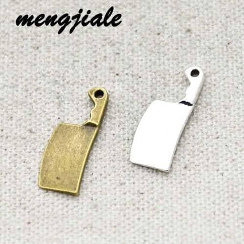 18pcs Hot Sell Metal Vintage Kitchen Knife Charms Pendant For Jewelry Making Findings Wholesale DIY