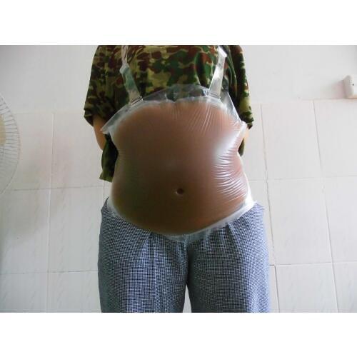 1850g sexy navel Tan fake pregnant belly false Beer belly for men and women belly for 6-7 months pregnant Test Pregnancy