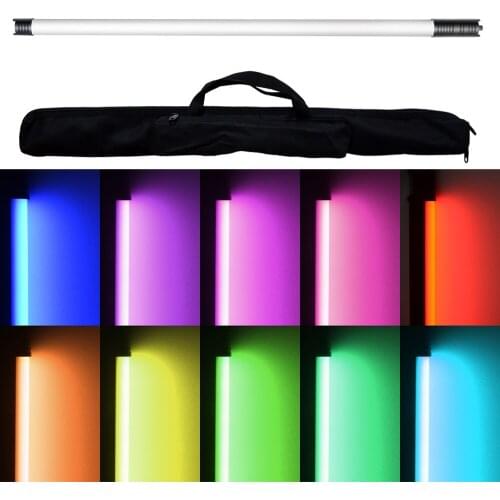2700K-9990K RGBW Video Tube 116x4cm DMX Supported Yidoblo LT-RGB4 Built in Battery 95RA Light Video Studio Cinema Handheld Lamp