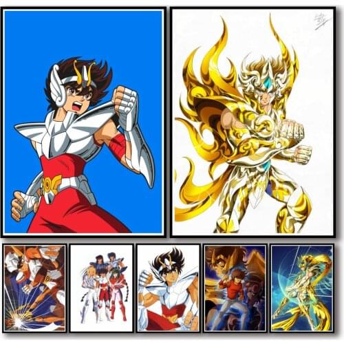 5D DIY Diamond Painting Anime Saint Seiya Diamond Mosaic Diamond Embroidery Cross Stitch Kits Home Decor Room Decoration Gift