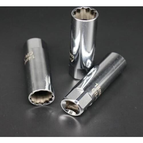 Car Steel Spark Plug Sleeve 3/8inch 14/16mm Shrapnel Socket Wrench Tool For BMW Ford Volkswagen Hyundai Car Accessories
