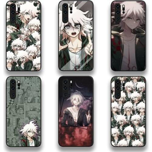 Danganronpa Nagito Komaeda Anime Phone Case For Huawei P20 P30 P40 lite E Pro Mate 40 30 20 Pro P Smart 2020