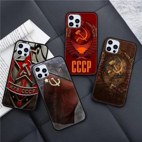Soviet Union USSR Flag Phone Case for iPhone 11 12 pro XS MAX 8 7 6 6S Plus X 5S SE 2020 XR mini