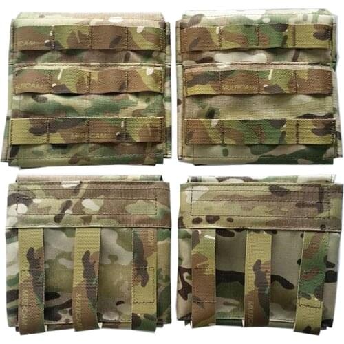 CP 500D CORDURA Plate Carrier Molle Panel 1Pair AVS 6x6" Tactical Vest Side Panel Tactical Vest Accessories- Multicam