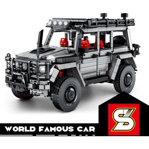 SY BLOCK World Sports Car Bricks Model DIY Blocks Toys For Boys Racing Cars Children Gift Vehicle Benz G Speed Racers SUV