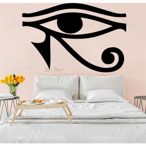 Eye Of Ra Horus Vinyl Wall Stickers Home Interior Decoration Egyptian God Wall Decal Ancient Culture Vinyl Murals Art AC501