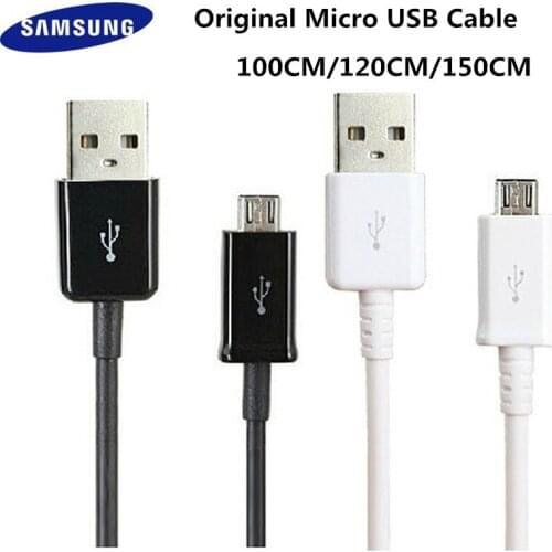 Original Samsung Fast Charger micro usb Cable 1/1.2/1.5M 2A Data Line For SAMSUNG Galaxy S6 S7 Edge Note 4 5 J4 J6 J5 A3 A5 A7