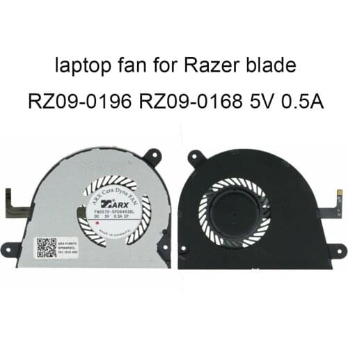 Notebook PC CPU Cooling Fans For Razer Blade Stealth RZ09-0196 RZ09-0168 laptops Cooler Radiator fan FN0570 SP084R3BL SP084R3DL