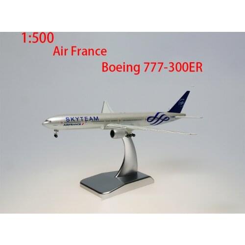 Diecast 1:500 Scale Air France B777-300ER SKYTEAM Airplane Model Adult Collection Static Decoration Gifts Toys for Boys