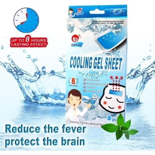 Medical Grade Hydrogel Multifunctional Health Care Cooling Patch of Fever Reducing Cooling Gel Patch For Children&Adult Fever