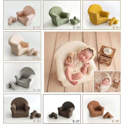 Newborn Seat Posing Modeling Sofa and Pillow Set Baby Full Moon Photography Prop