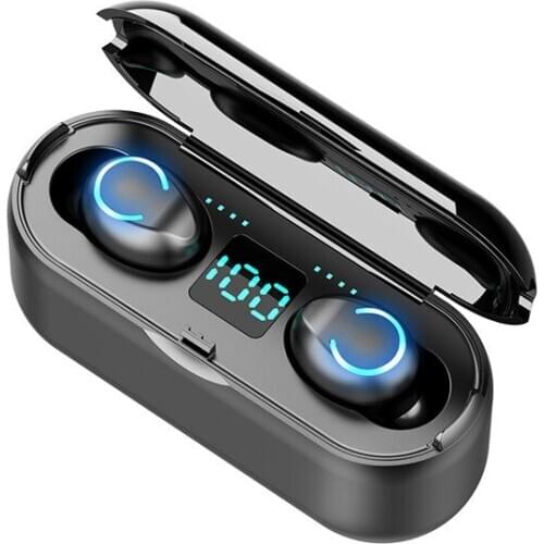 TWS Bluetooth In Ear Earbuds with Charging Cabin Auto Pairing Phone Portable Wireless Sports Mini Touch Earphone