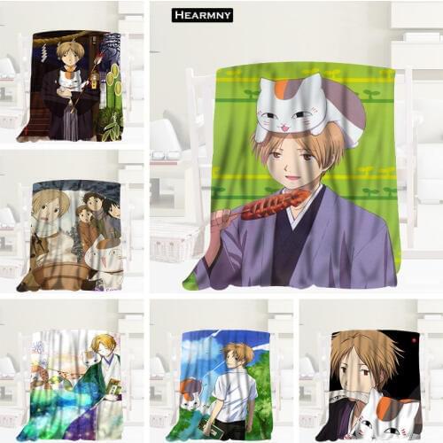 HEARMNY Natsume Yuujinchou Blanket Sleep Cover Blankets Yoga Office Sofa Blanket Bed Cover Travel Warm Throw Blanket For Adult