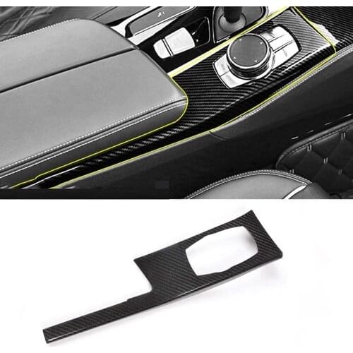 Carbon Fiber Car Center Console Mode Button Cover Panel Trim for LHD BMW 5 Series G30 528li 530li 540li 2018 left hand driver