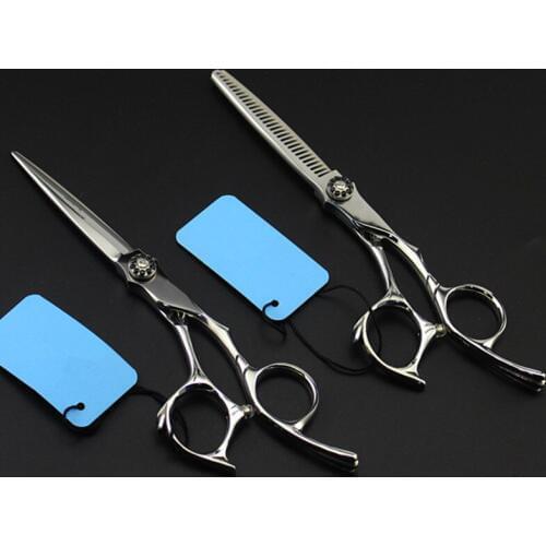 High quality professional Japan steel 6 inch hair scissors hair salon cutting barber makas thinning shears hairdressing scissors