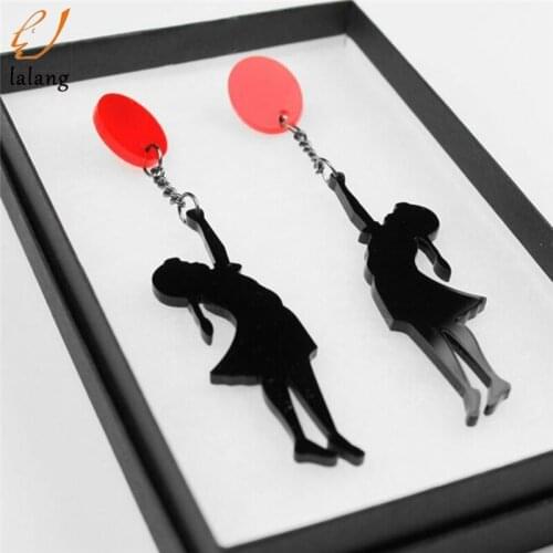 New Creative Little Girl Balloon Earring Statement Punk Style Cool Exaggerate Earrings Fashion Gift
