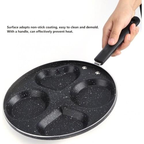 Non-Stick Pan Multifunction Four Hole Breakfast Frying Pan Non-Stick Cooking Pan Kitchen Tools 24.5cm Cookware pan
