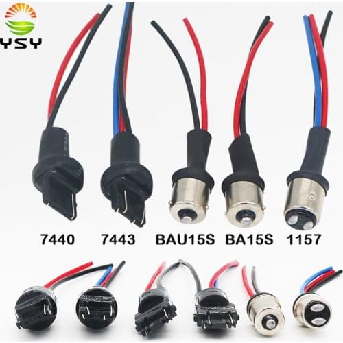 YSY Details about BAY15S 1156 BAY15D 1157 Male Adapter Wiring Harness For Tail Lamp Headlight Signal Retrofit