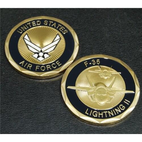 United States Challenge Coin,F-35 Lightning II Air Force Challenge Coin,20pcs/lot Free Shipping