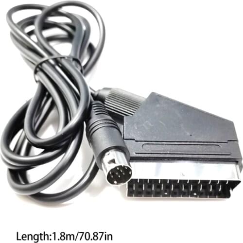 RGB Scart Lead cable for sega -Mega Drive 2 -Genesis 2 Megadrive 2 MD2 RGB AV Scart Cable 1.8m