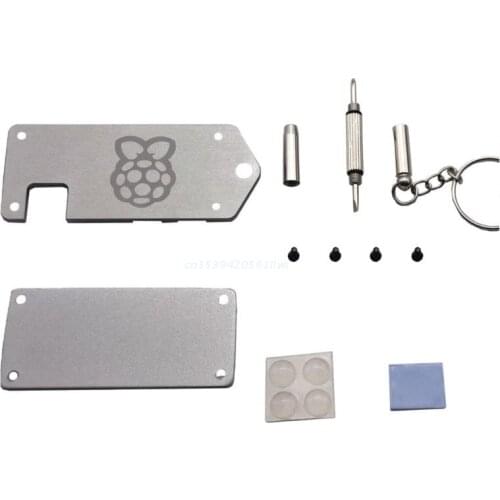 1Set Ultra-thin ZV2 Aluminum Alloy Protective Case Metal Enclosure Shell for Raspberry Pi Zero W Accessories Dropship