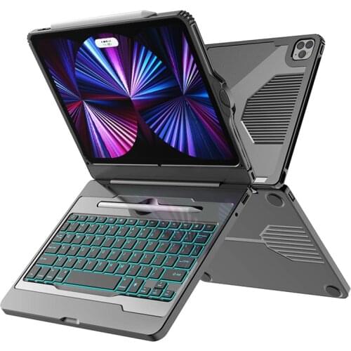 Smart Keyboard Case For iPad Pro 12.9 2021 2020 Air 4 10.9 iPad Pro 11 Case Magic Cover Pencil Holder 4K HDMI Port USB-C HUB